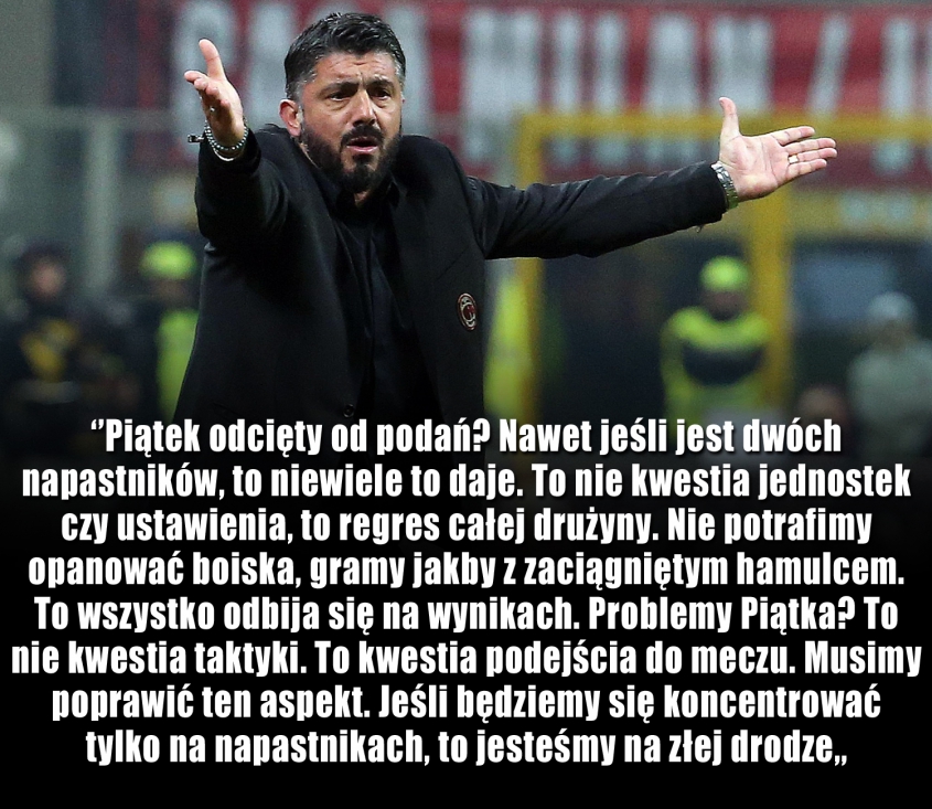 Gattuso nt. Piątka odciętego od podań